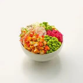 Fried Chicken Poke Bowl