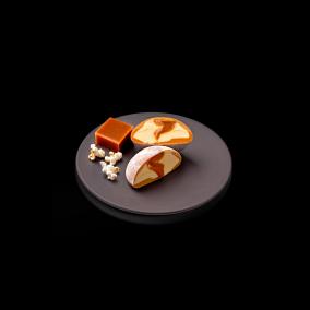 Caramel Popcorn Frozen Mochi